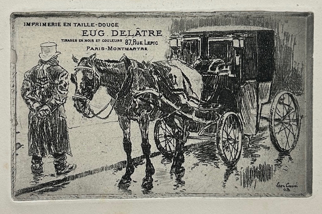 [Rare album de cartes-adresses de l'imprimerie Delâtre].