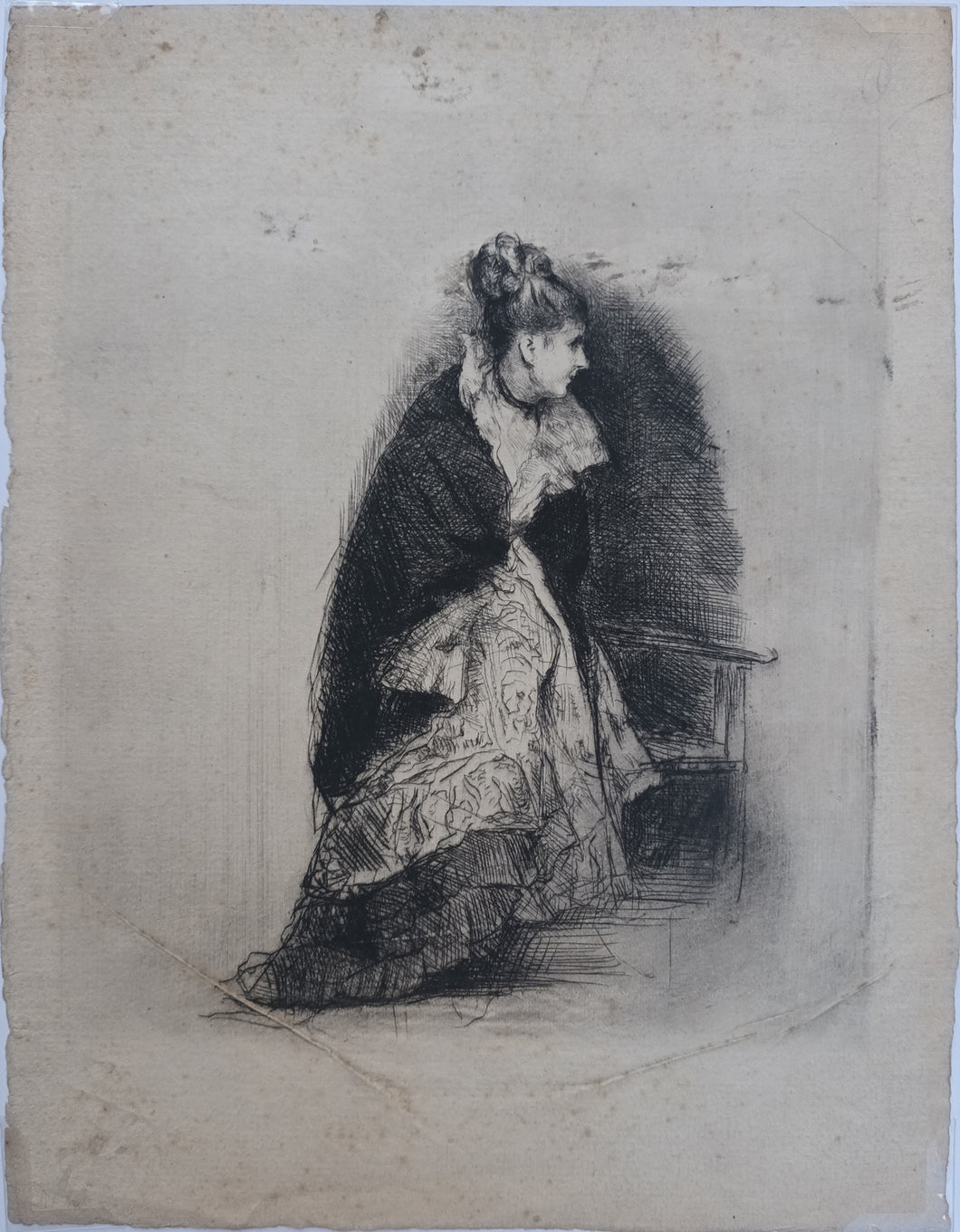 Portrait de Madame de Nittis, ou Sortie de bal. 1873.