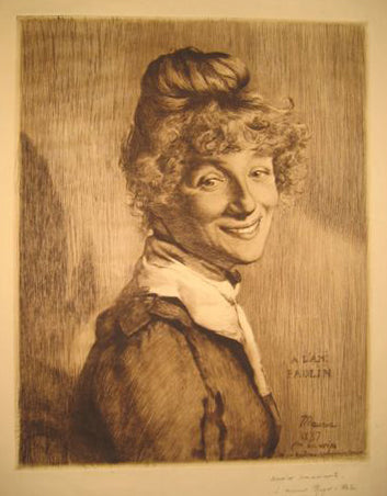Portrait de femme.  1887.