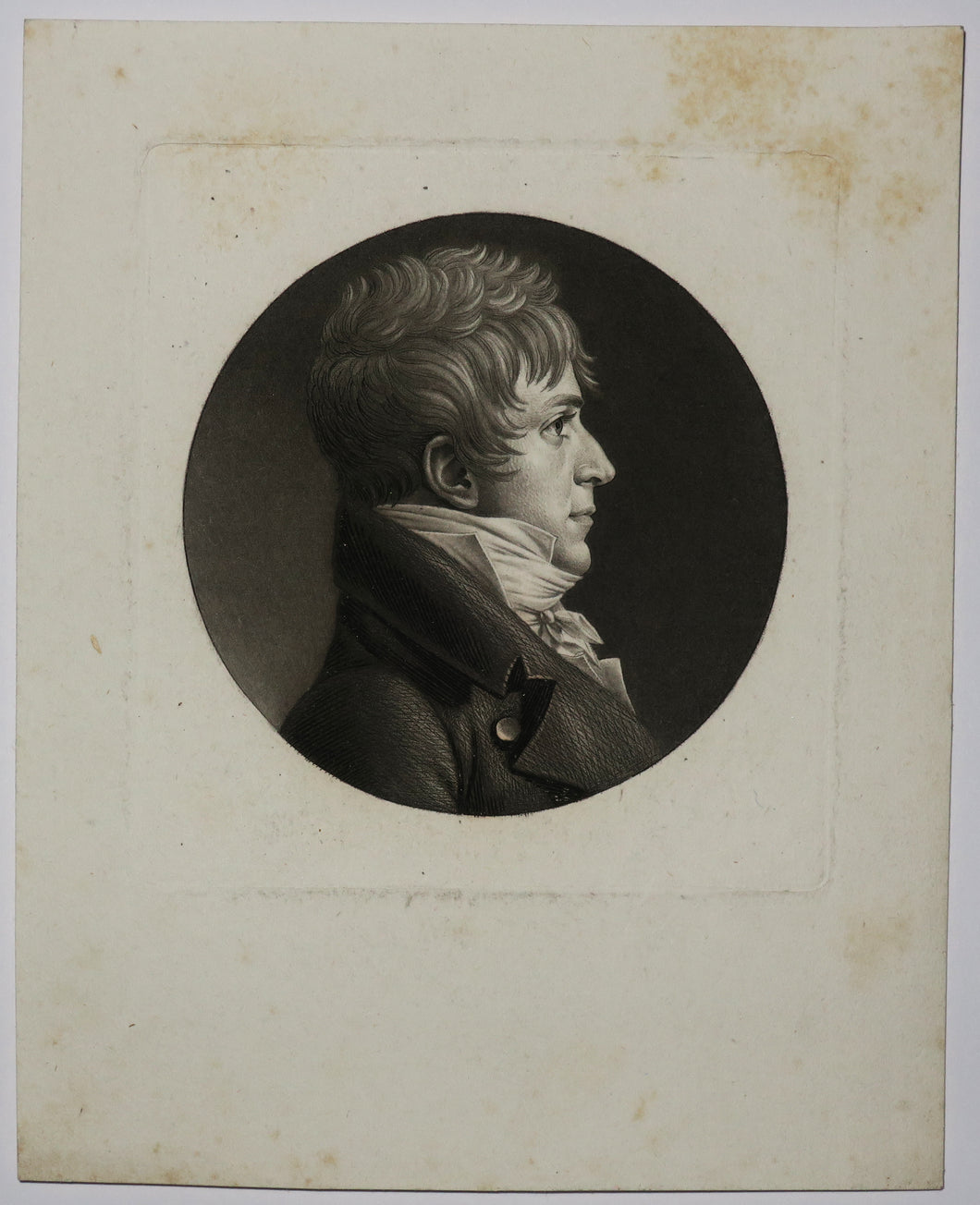 Portrait de Pierre Auguste Charles Bourguignon DERBIGNY (Laon 1769- Gretna 1829). 1805.