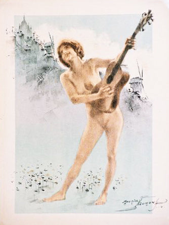 La Musicienne de Montmartre.  1914.