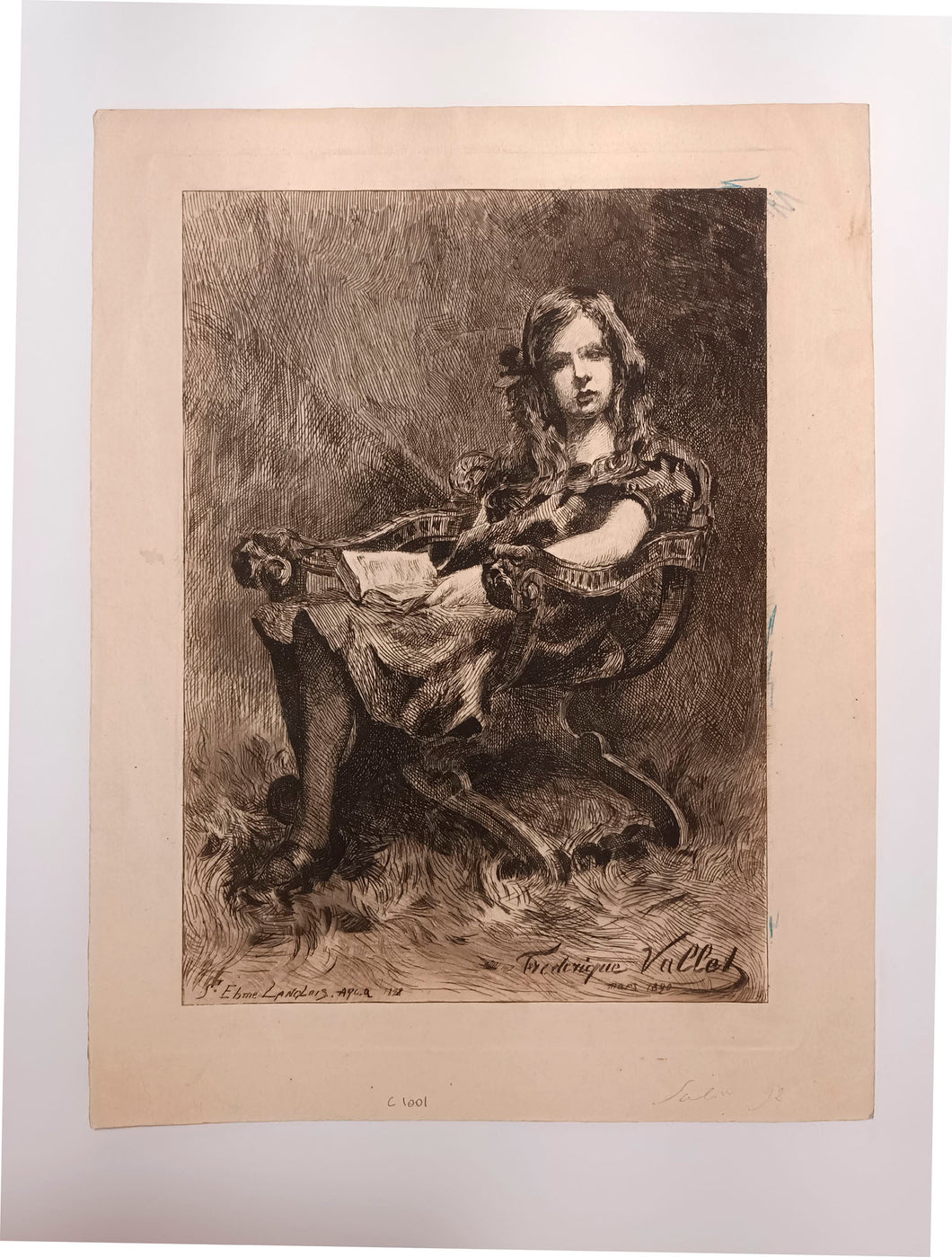 Portrait de « ma petite amie Othilde Langlois ». 1890.