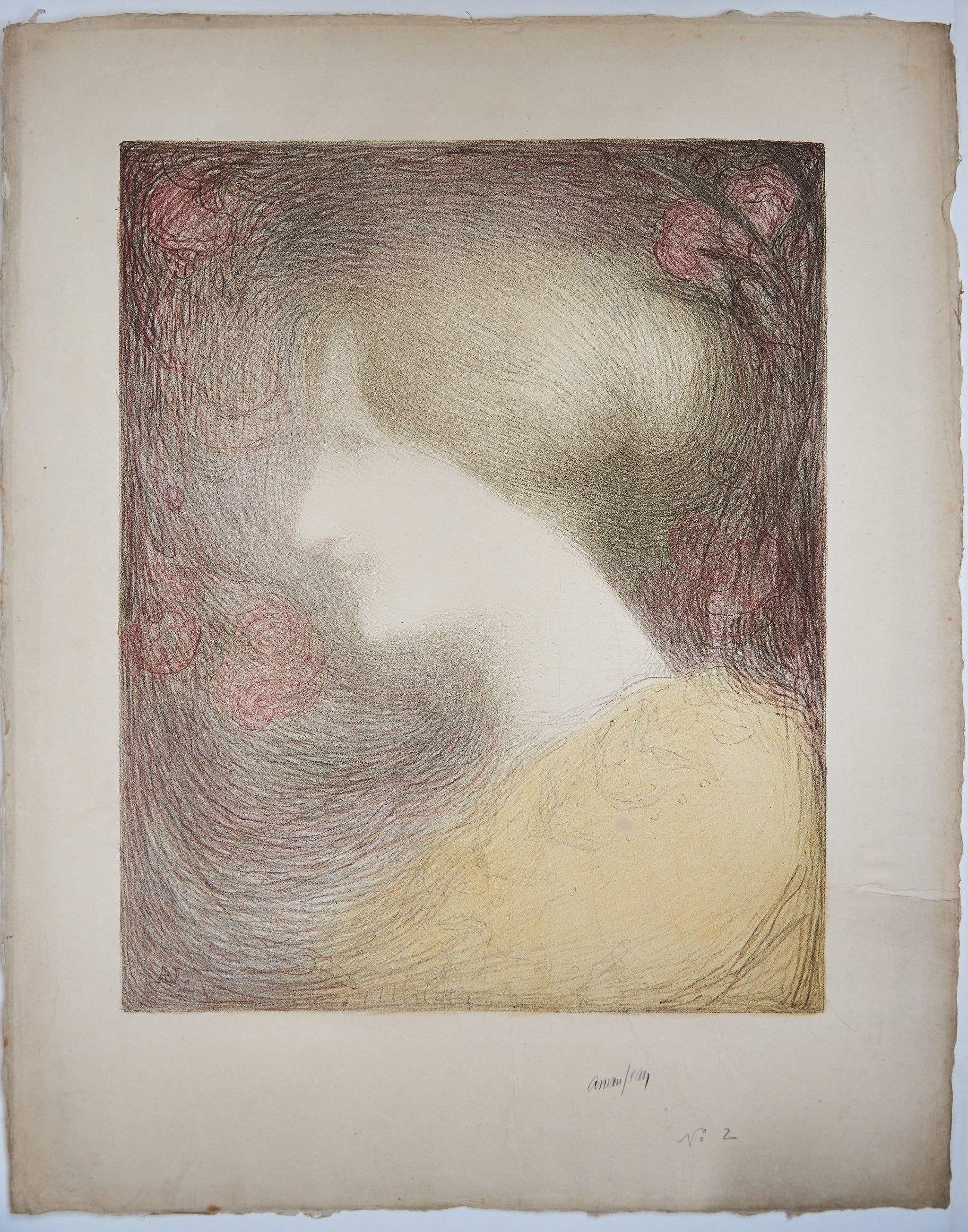 Tête de femme. 
