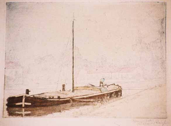 Sur le Canal de Vavies.  1901.