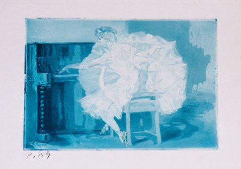 Danseuse au piano.  1881.