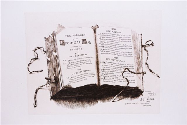 Histoire de l'Enfant Prodigue. 1881. Le Départ, En Pays étranger, Le Retour et Le Veau gras. H335(500)xL450(620).