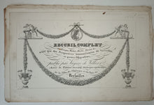 Charger l&#39;image dans la galerie, Recueil des planches faisant suite au tableau descriptif de Versailles. [vers 1828].
