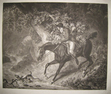 Charger l&#39;image dans la galerie, Cheval effrayé par la foudre &amp; Chasseur égaré.  1800-
