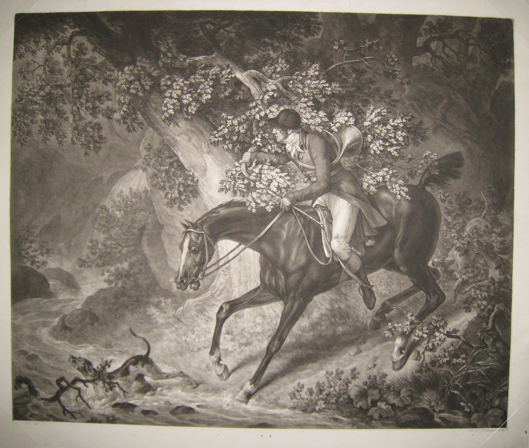 Cheval effrayé par la foudre & Chasseur égaré.  1800-