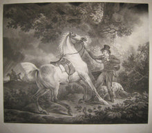 Charger l&#39;image dans la galerie, Cheval effrayé par la foudre &amp; Chasseur égaré.  1800-
