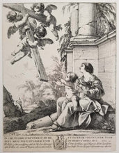 Charger l&#39;image dans la galerie, La Vierge avec des anges qui présentent la Croix à l&#39;Enfant.  1639.
