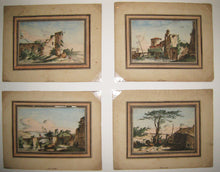 Charger l&#39;image dans la galerie, [Divers paysages avec passerelles et ponts].  1779-
