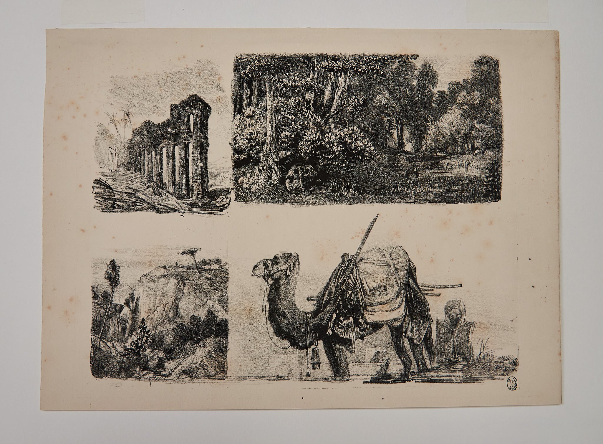 [Planche de 4 croquis].