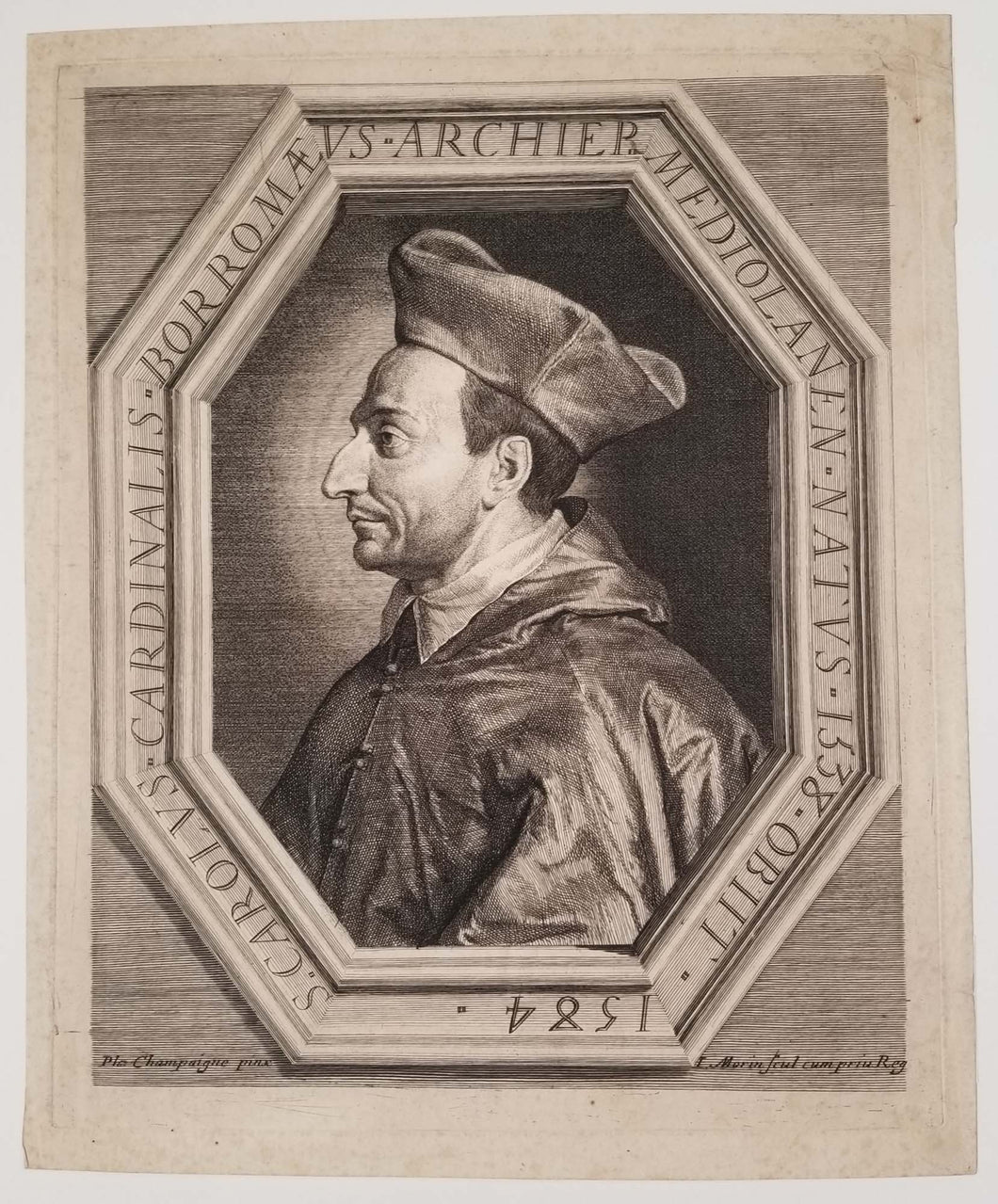 St Charles Borromé, Cardinal et Archevêque de Milan.