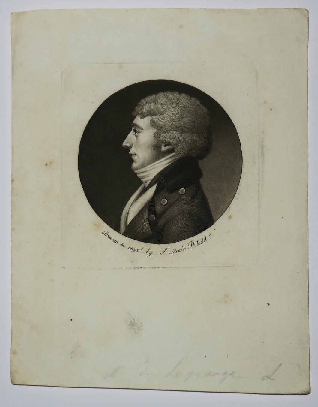 Portrait de Joseph E.G.M. de La Grange. 1799.