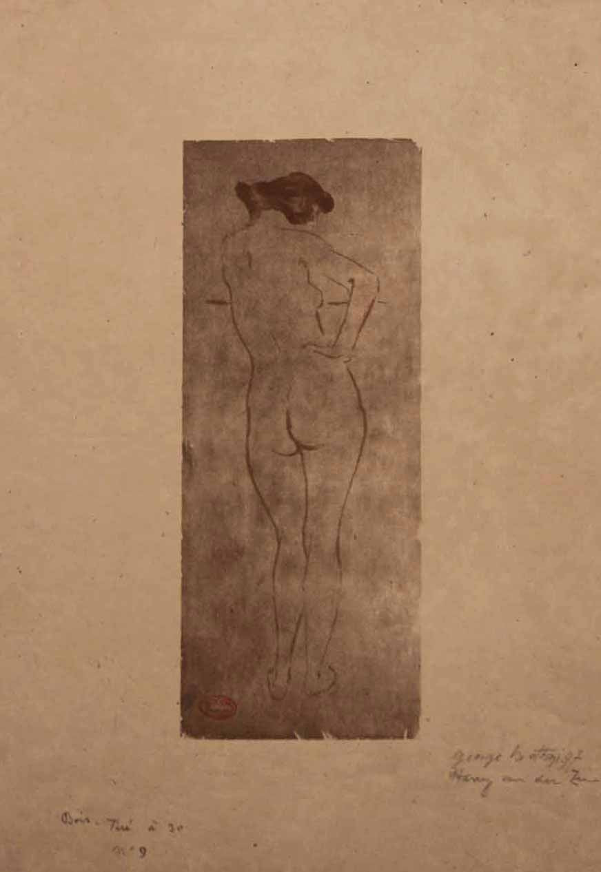 Femme nue de dos.  1897.