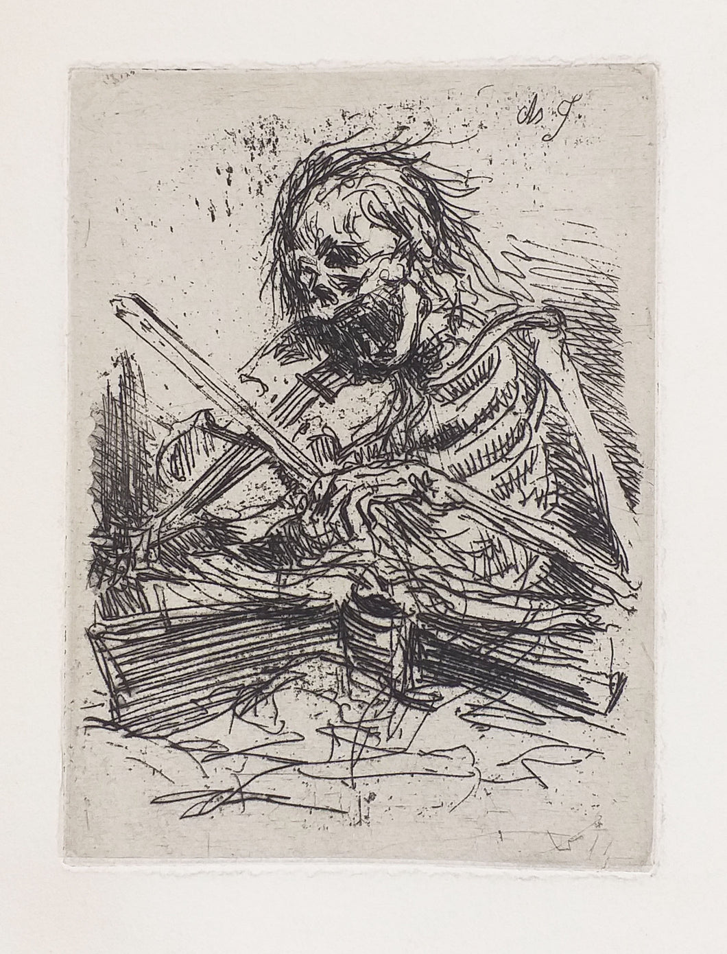 La Mort jouant du violon.  1846.