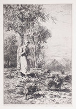 Charger l&#39;image dans la galerie, La gardeuse de dindons. c.1864.
