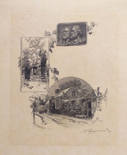 Charger l&#39;image dans la galerie, Forêt de Fontainebleau: Entrée de l&#39;atelier Rousseau et la Maison de Millet.  c.1890.
