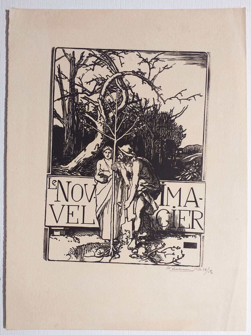 Frontispice pour le Nouvel Imagier. 1908.