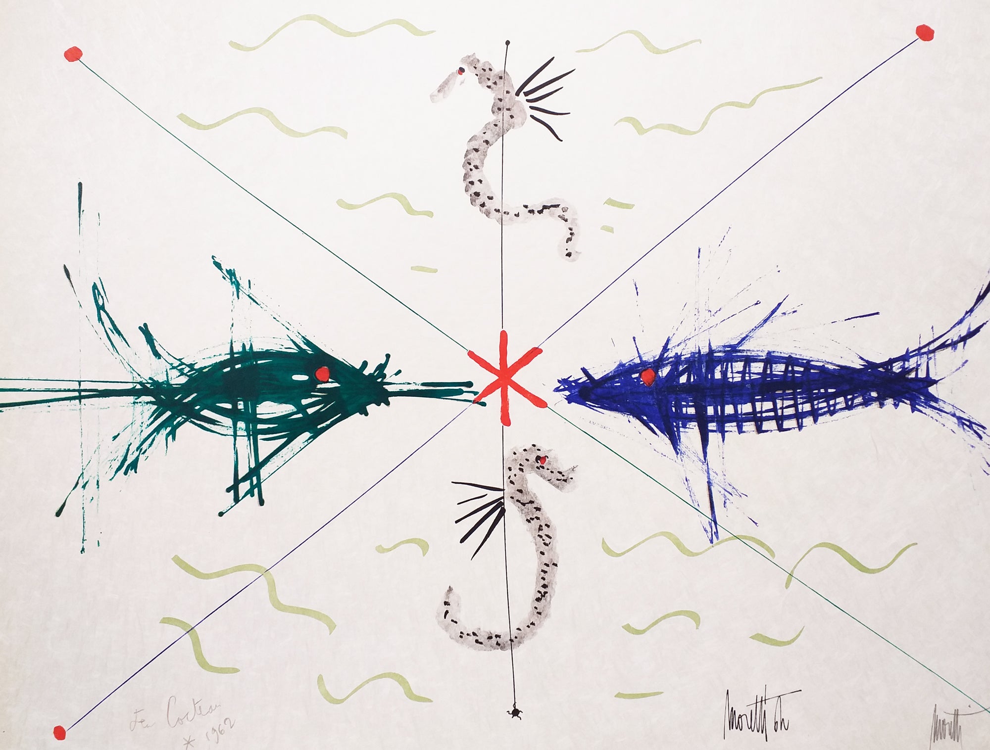 L'Âge du Verseau. [Poissons & Hippocampes].  1962.