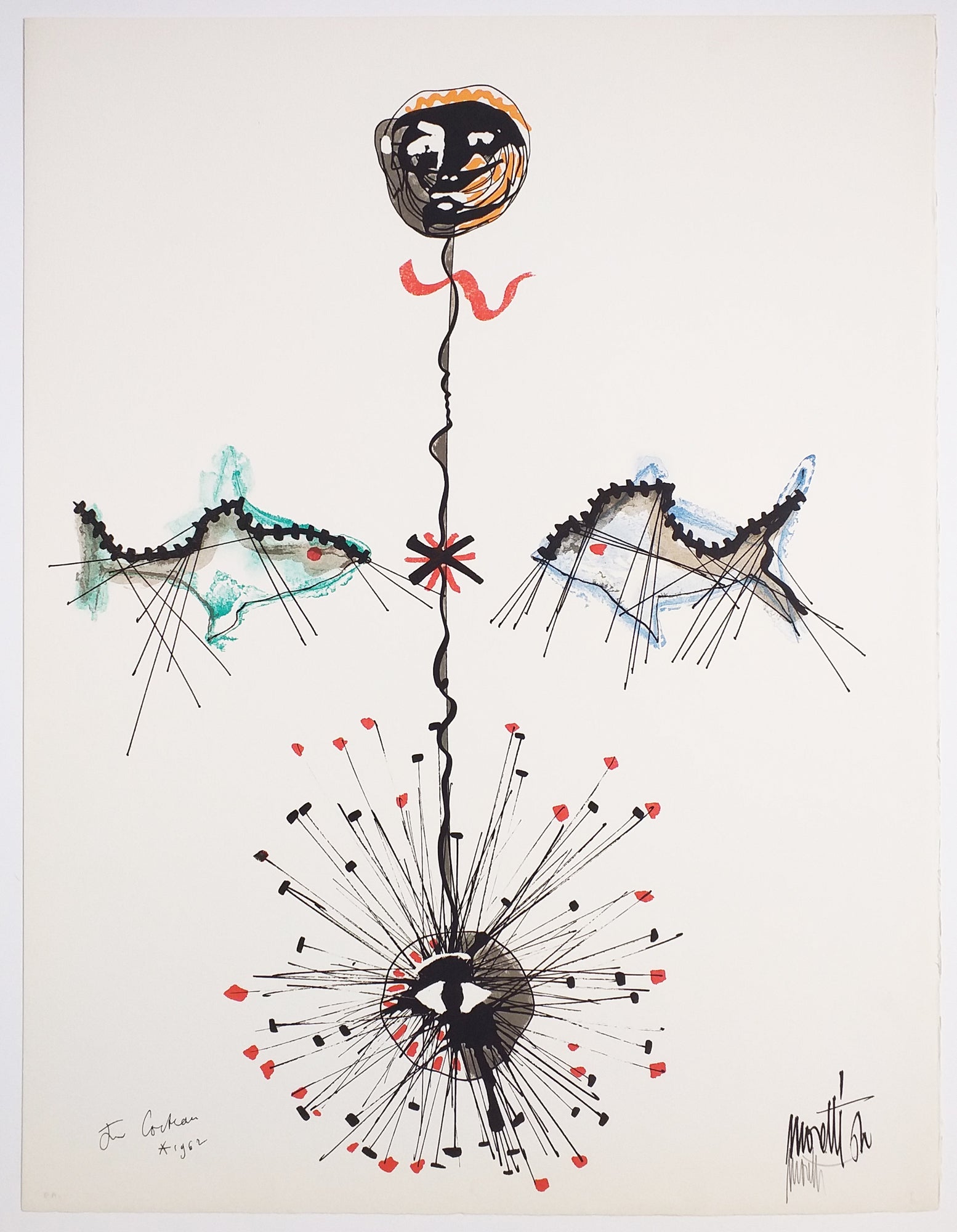 L'Âge du Verseau. [Composition aquatique].  1962.