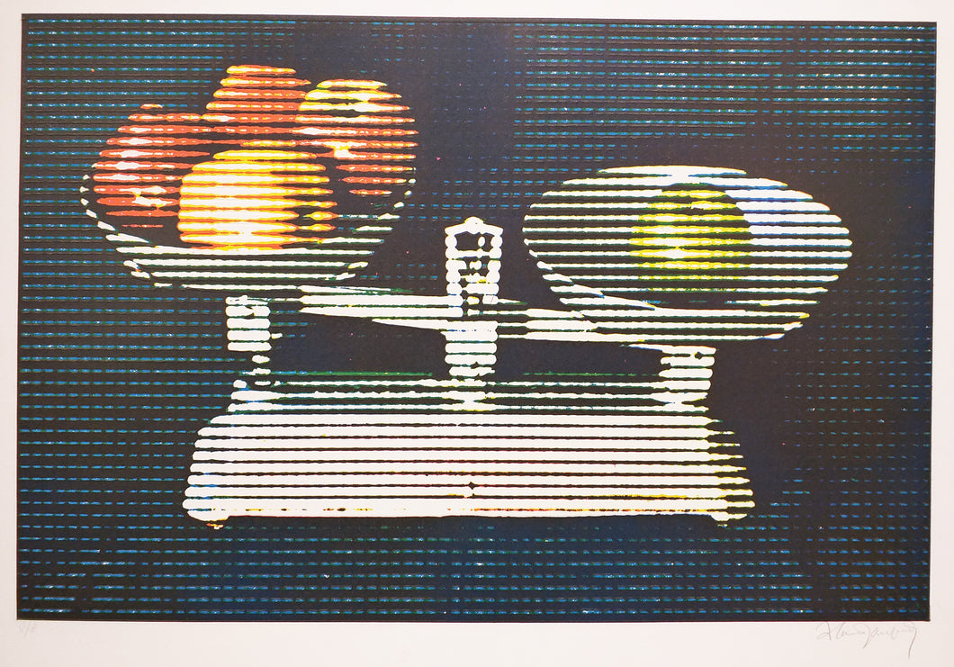 Balance et fruits.  1969.