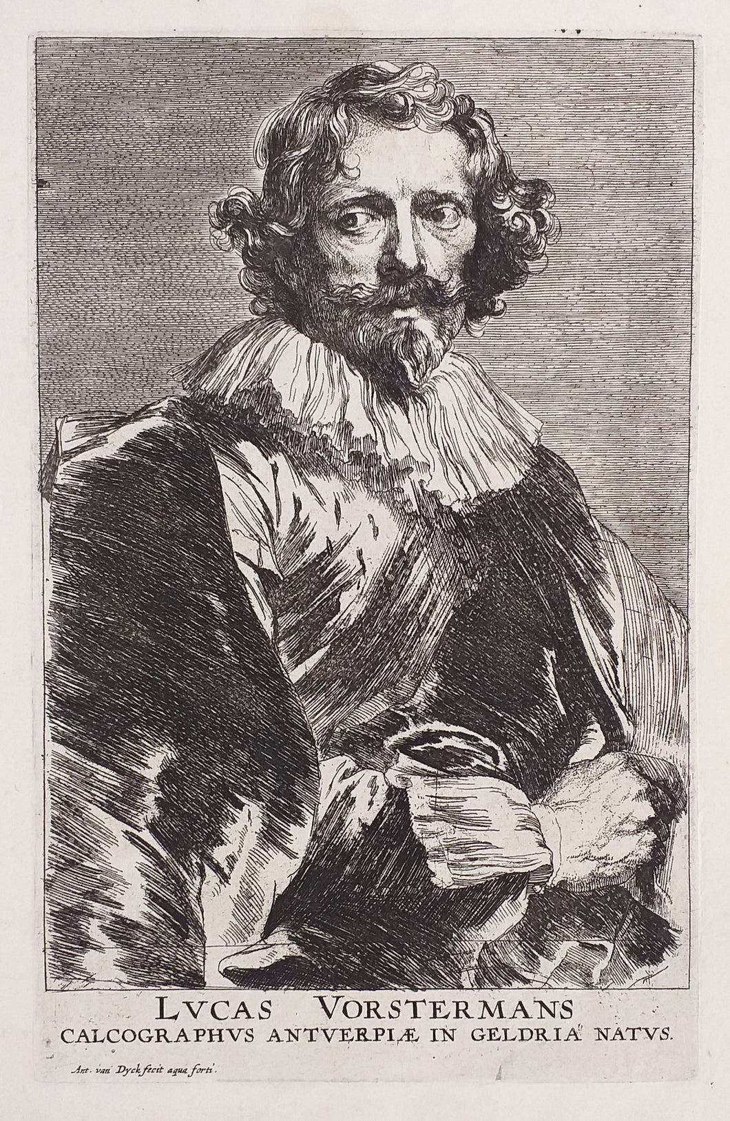 Portrait de Lucas Vorsterman dit le Vieux, graveur (1595†1675).  c.1634-1636.