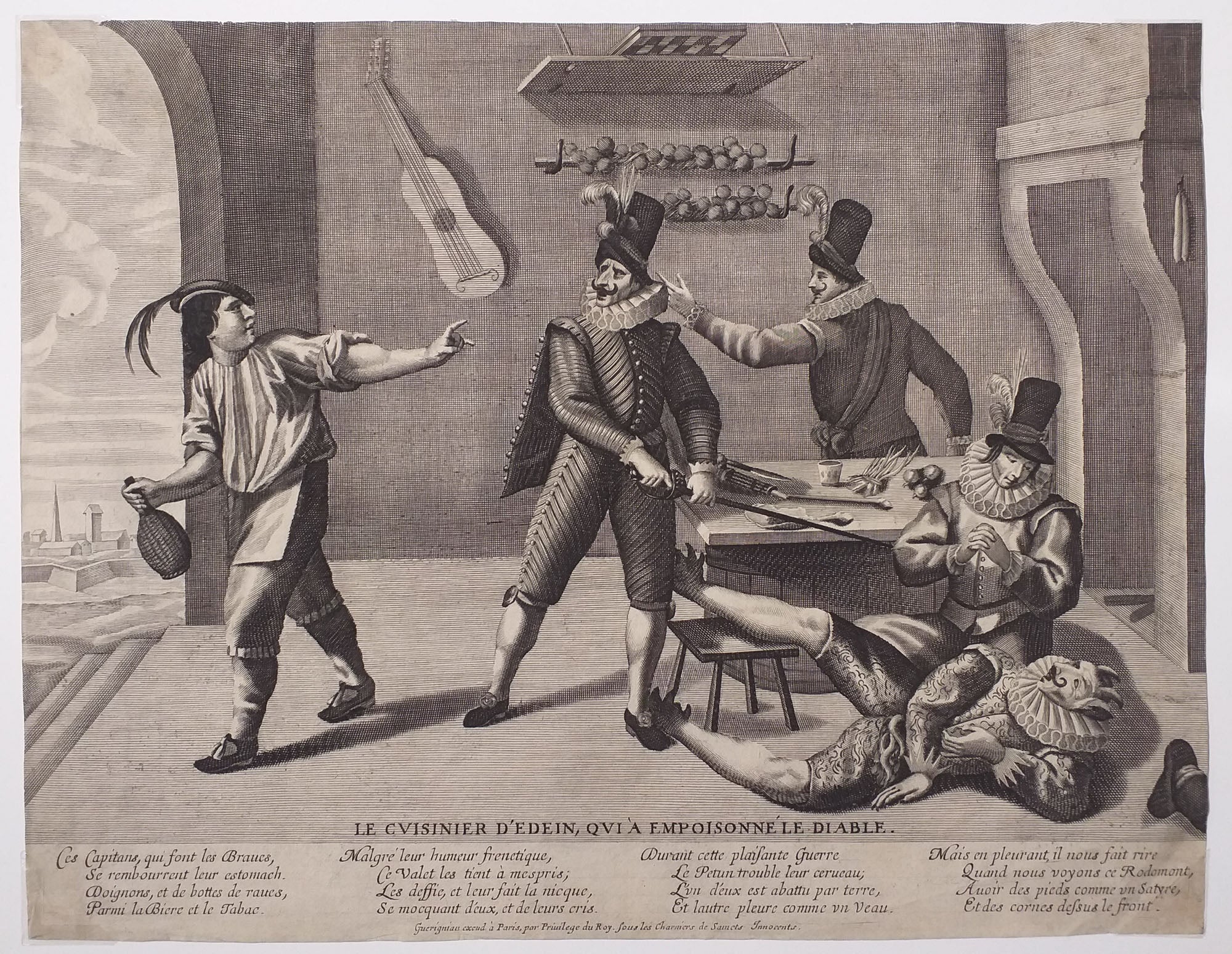 Le cuisinier d'Edein, qui a empoisonné le diable.  c.1650.