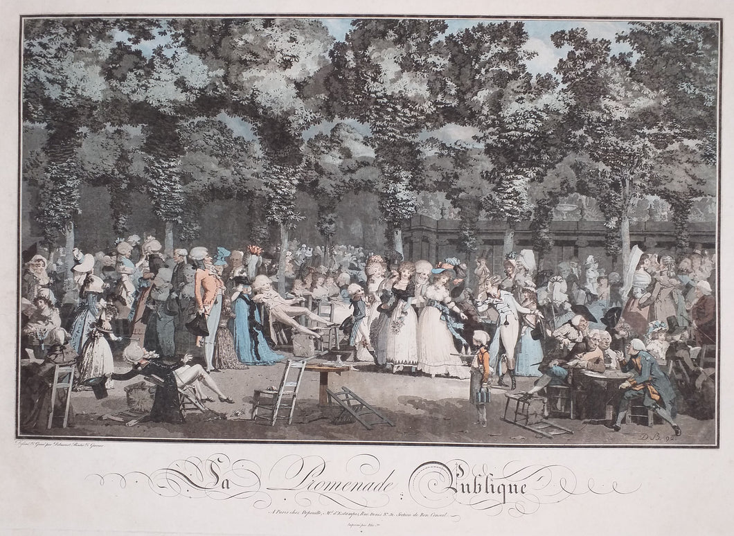 La Promenade publique.  1792.