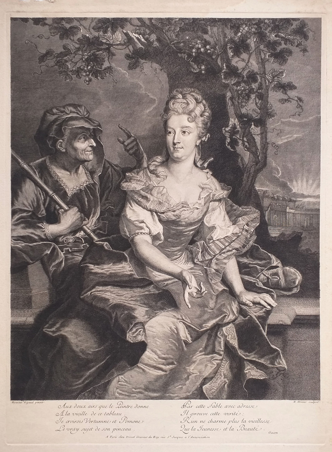 Portrait d'Anne Varice de Vallière, Femme de Jean Neyret de la Ravoye. 1709.