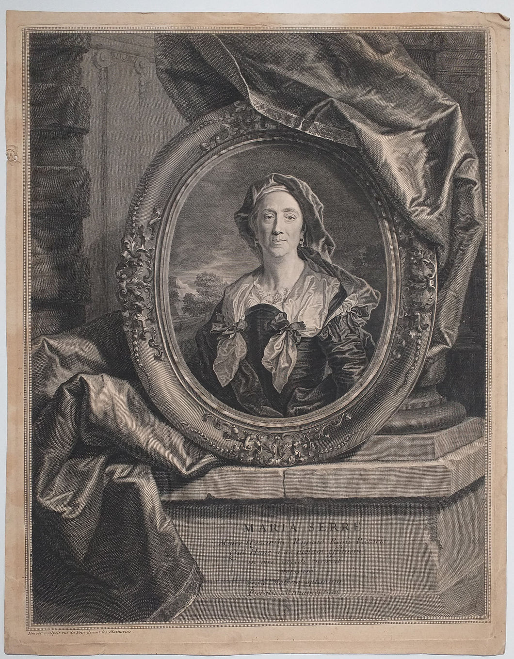 Portrait de Maria Serre, mère de Hyacinthe Rigaud, à l'âge de 57 ans.  1702-1706.