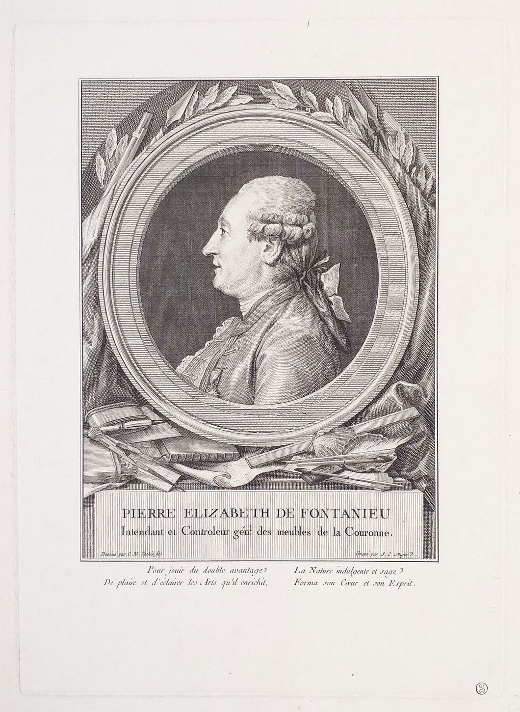 Portrait de Pierre Elizabeth de Fontanieu (1730†1784), Intendant et Contrôleur général des meubles de la Couronne.  c.1779.
