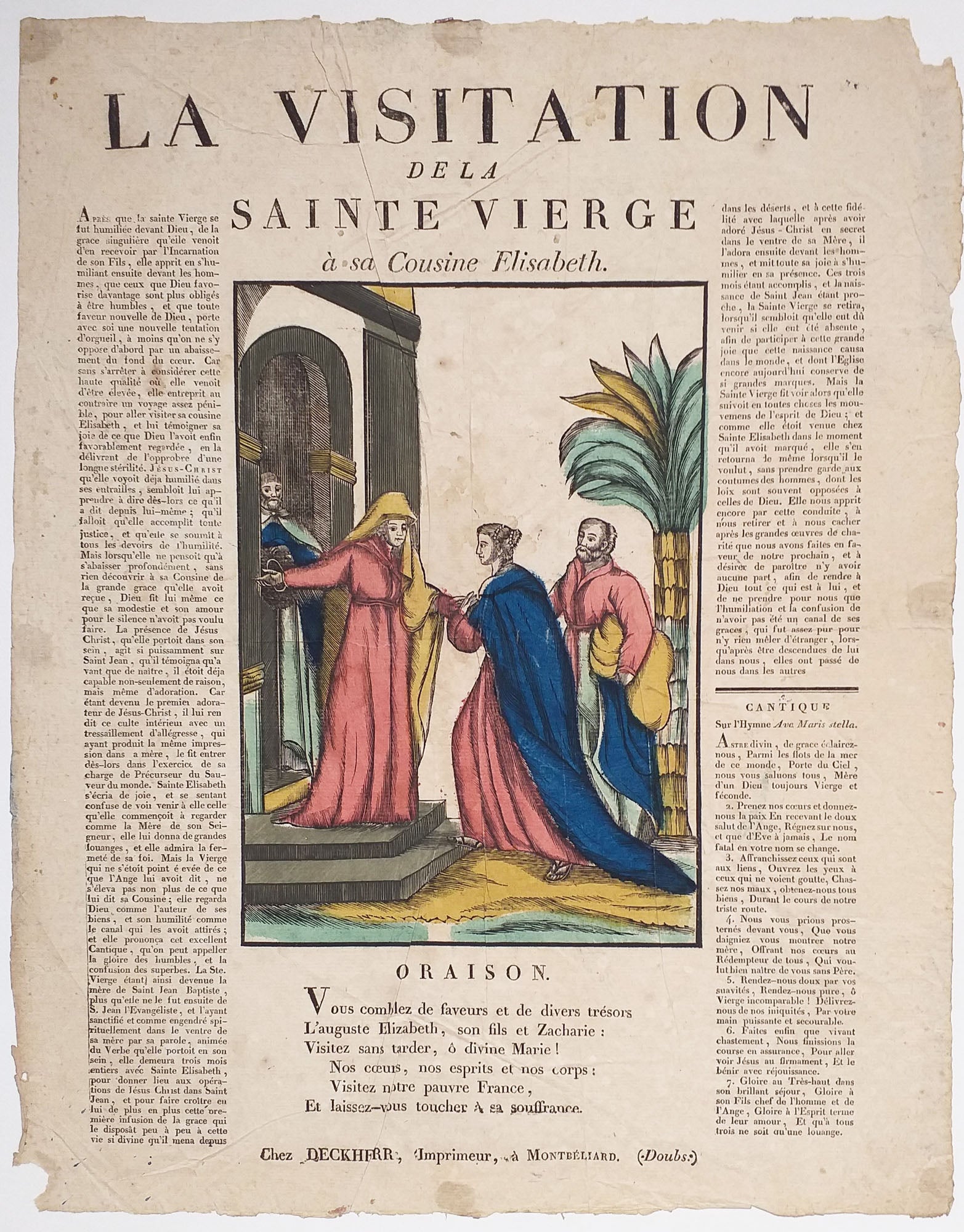 La visitation de la Sainte Vierge à sa cousine Elisabeth.  c.1830-1839.
