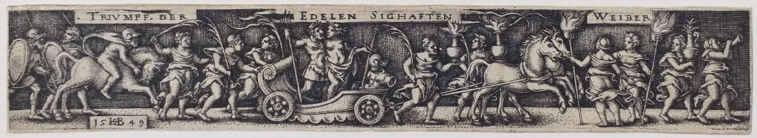 Procession triomphale des nobles femmes glorieuses.  1549.