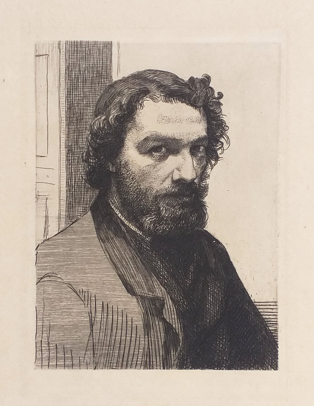 Portrait d'Alphonse Legros.  1861.