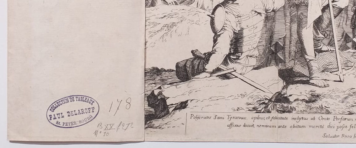 La crucifixion de Polycrate le tyran après sa capture par les Perses. Vers 1662.