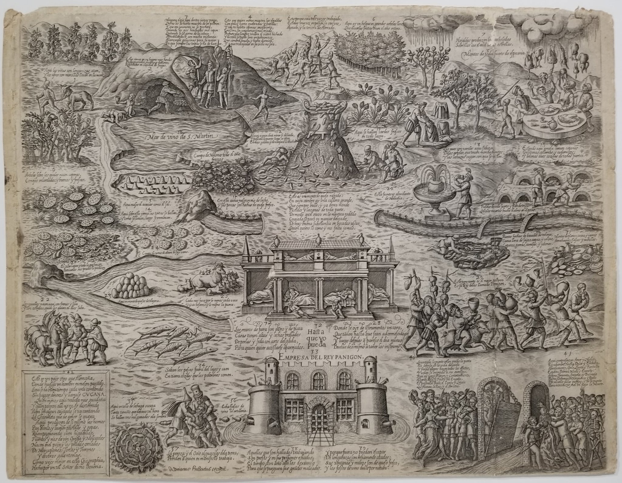 Le Pays de Cocagne.  c.1590.