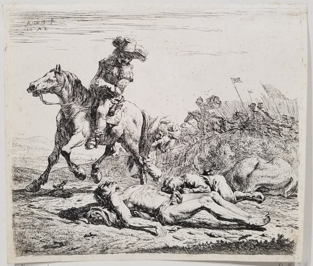 Le champ de bataille.  1652.