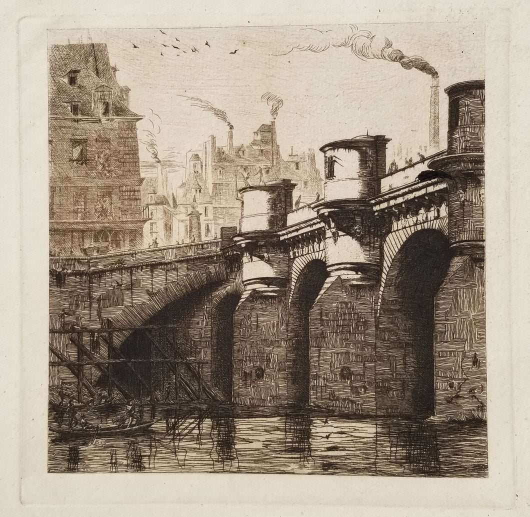 Le Pont-Neuf, à Paris. Vers 1853.