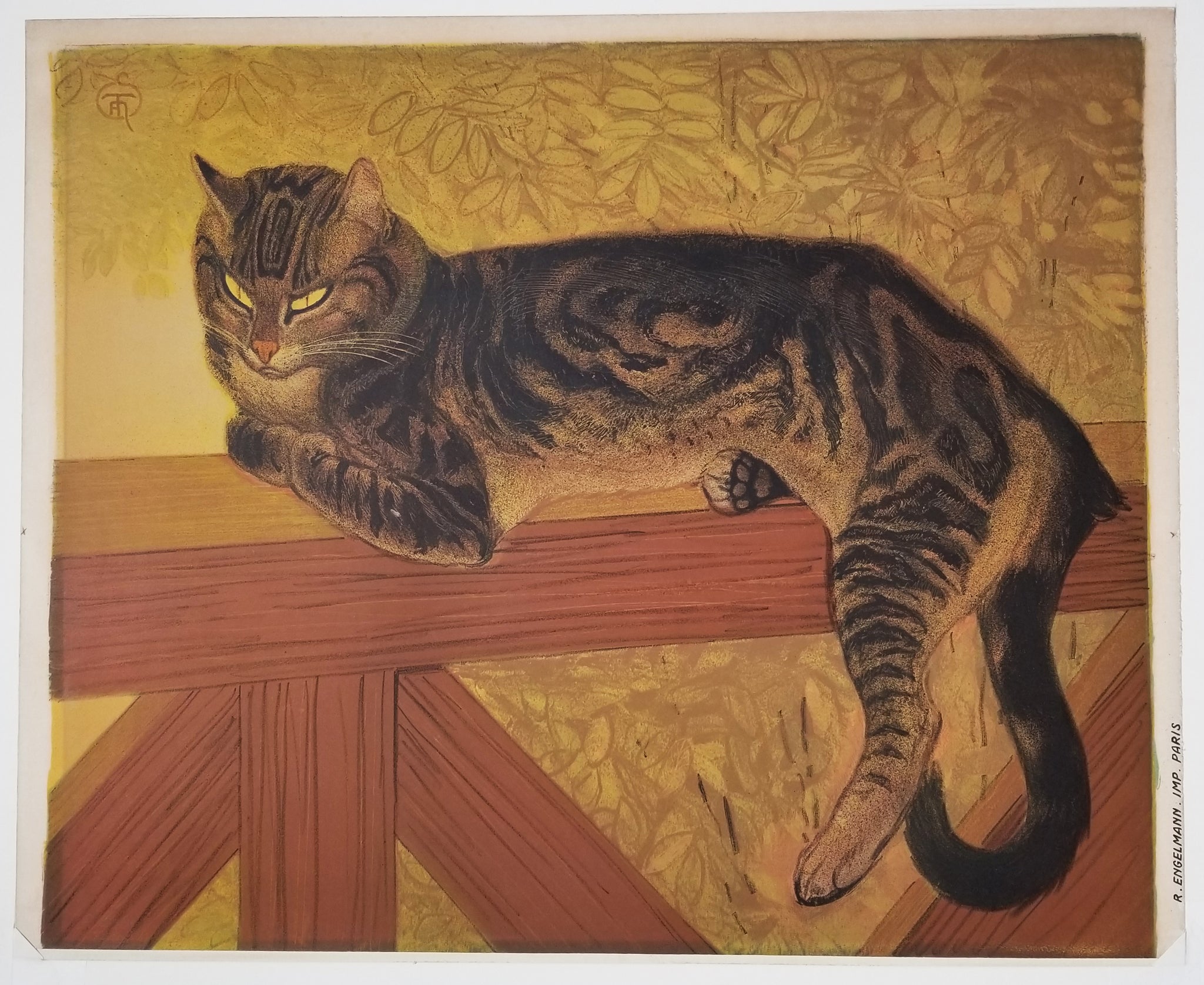 L'été, Chat sur une balustrade. 1909.
