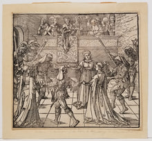 Charger l&#39;image dans la galerie, La Danse aux flambeaux d&#39;Augsbourg, ou la Mascarade. Vers 1516.
