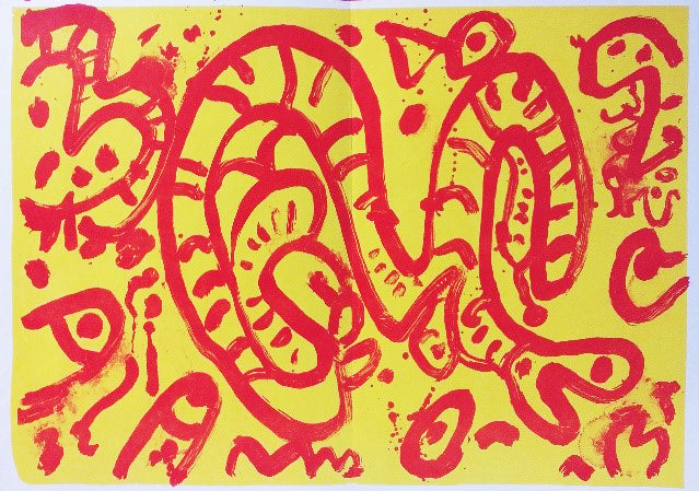 [Serpent jaune et rouge]. 1964.