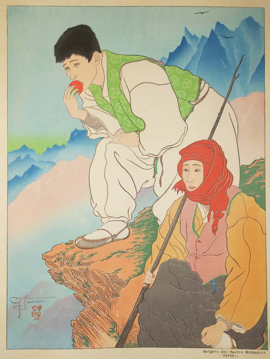 Bergers des Hautes Montagnes (Corée).  1941.