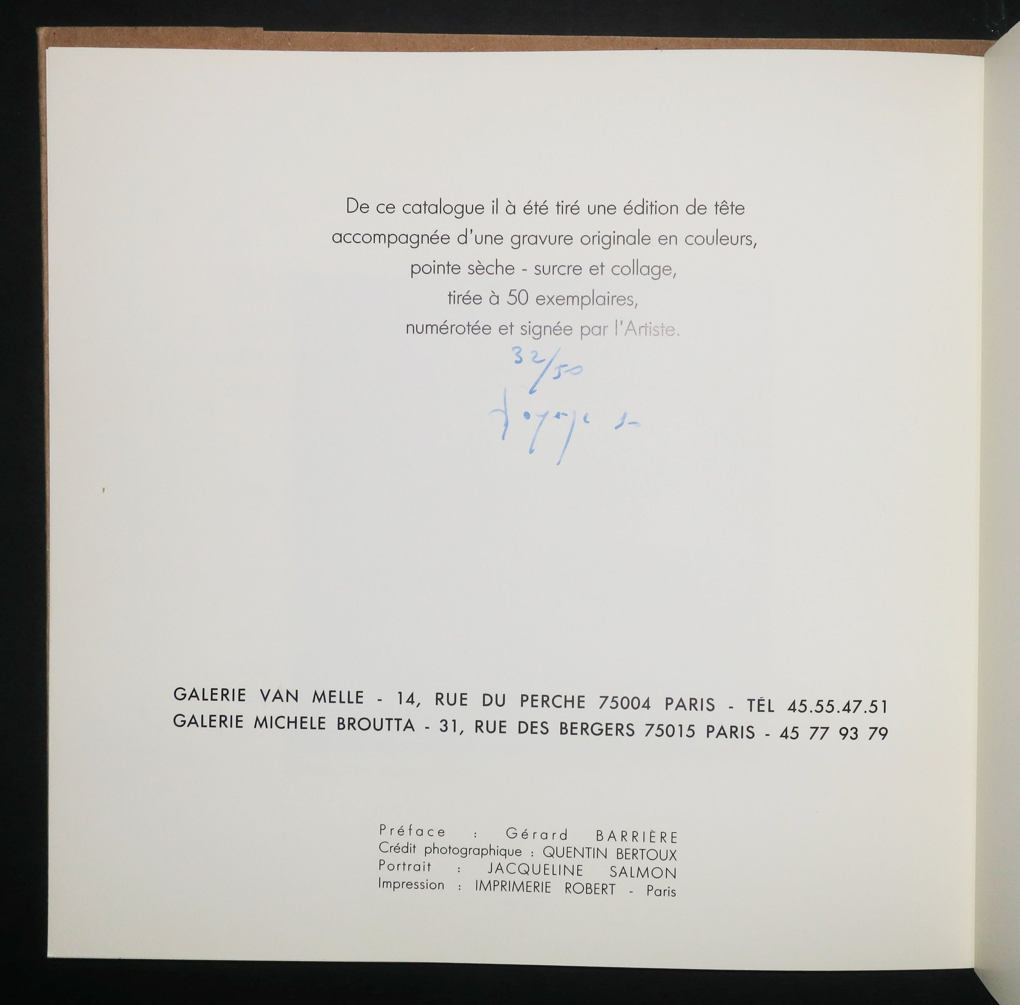 [Catalogue d’exposition], 1991.