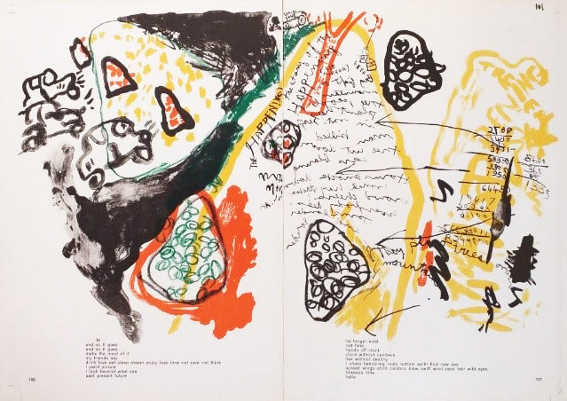 [Cartographie imaginaire jaune, rouge, noire et verte]. 1964.
