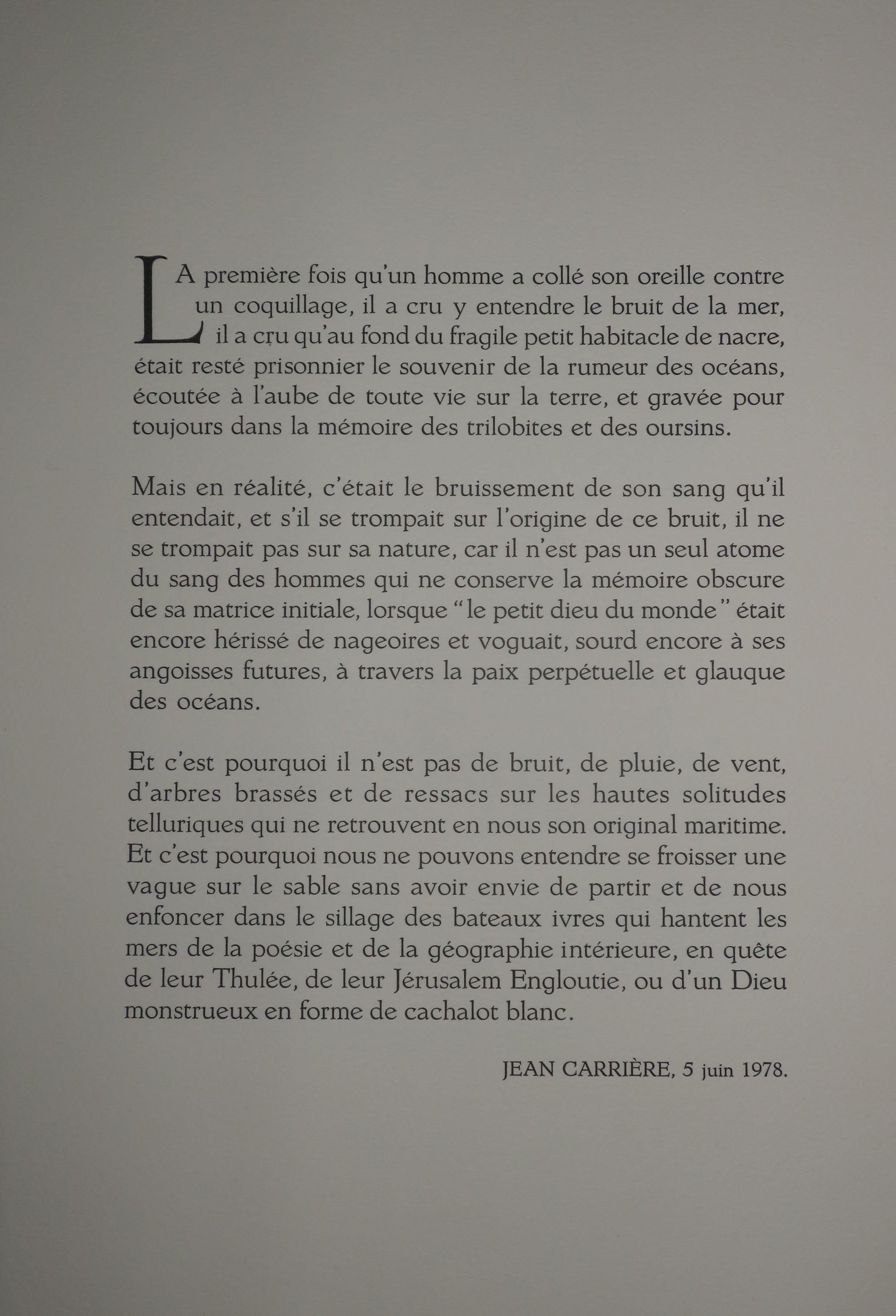 Rumeurs marines, 1978.