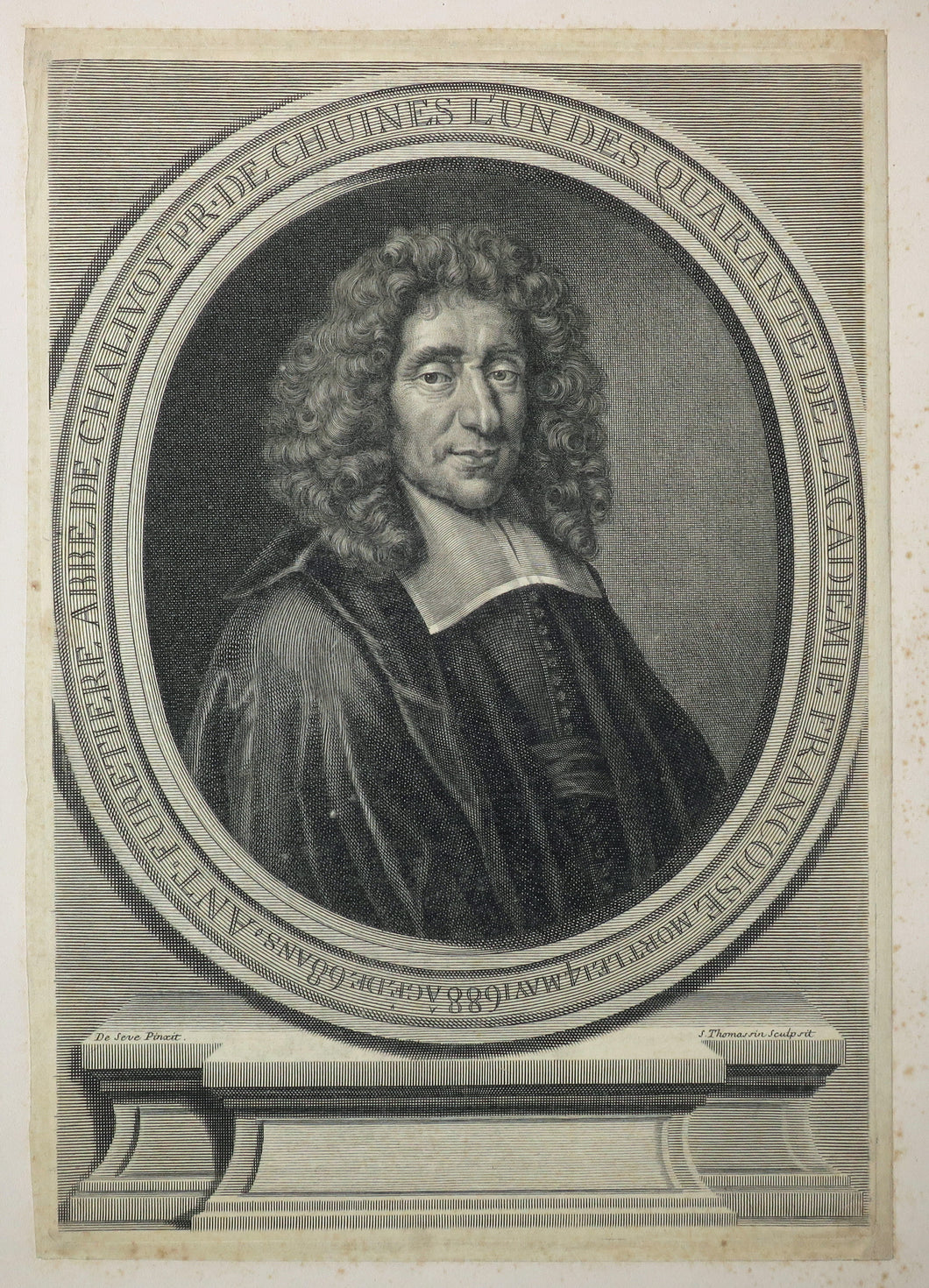 Portrait d'Antoine Furetière, Abbé de Chalivoy.