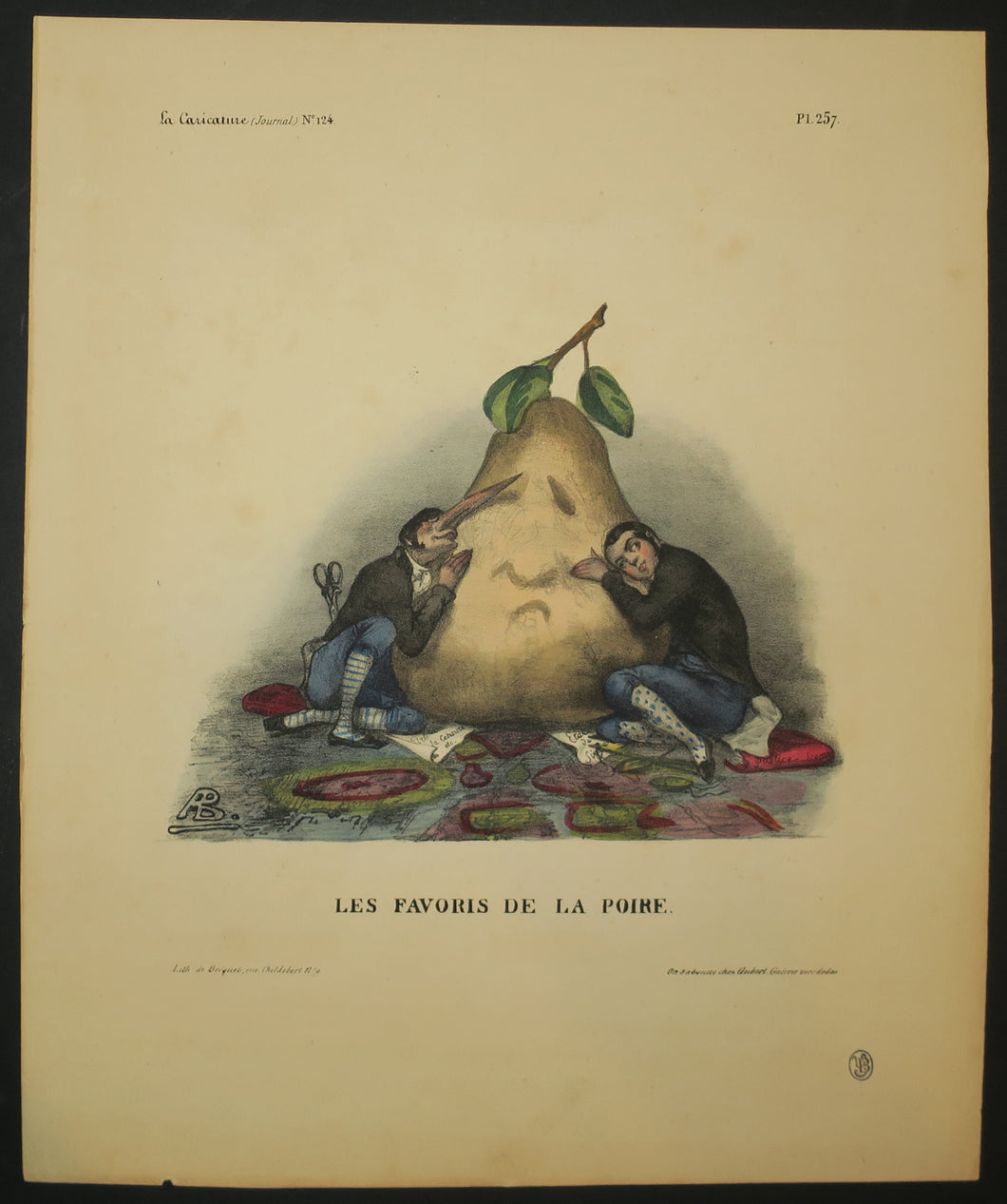 Les favoris de la Poire.  1833.