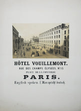 Charger l&#39;image dans la galerie, Hôtel Vouillemont. Rue des Champs Elysées, n°13 - Place de la Concorde, Paris.  Avant 1865.
